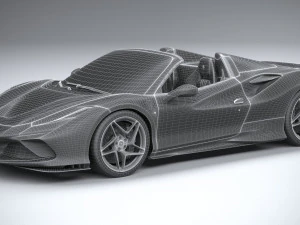 Ferrari F8 Spider 2020 3D Model