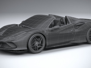 Ferrari F8 Spider 2020 3D Model