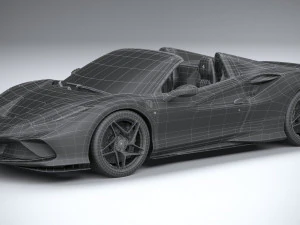 Ferrari F8 Spider 2020 3D Model