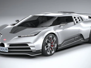 Bugatti Centodieci 2020 Lowpoly 3D Model