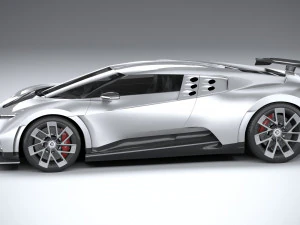 Bugatti Centodieci 2020 Lowpoly 3D Model