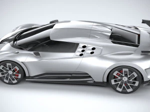 Bugatti Centodieci 2020 Lowpoly 3D Model