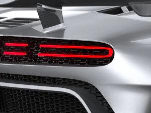 Bugatti Centodieci 2020 Lowpoly 3D Model
