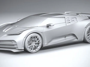 Bugatti Centodieci 2020 Lowpoly 3D Model
