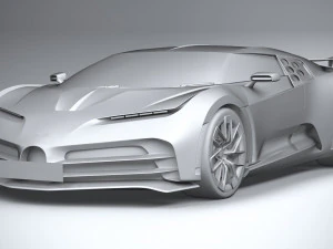 Bugatti Centodieci 2020 Lowpoly 3D Model