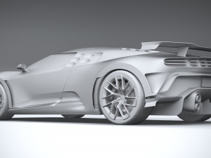 Bugatti Centodieci 2020 Lowpoly 3D Model