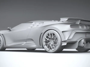 Bugatti Centodieci 2020 Lowpoly 3D Model