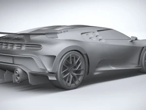 Bugatti Centodieci 2020 Lowpoly 3D Model