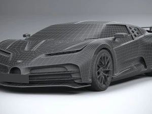 Bugatti Centodieci 2020 Lowpoly 3D Model