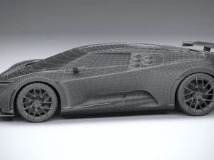 Bugatti Centodieci 2020 Lowpoly 3D Model