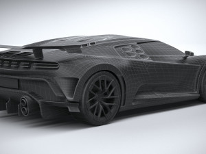 Bugatti Centodieci 2020 Lowpoly 3D Model