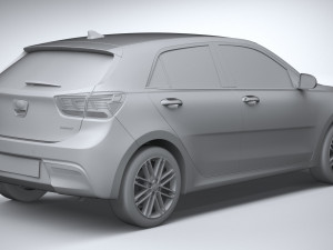 Kia Rio 2021 3D Model