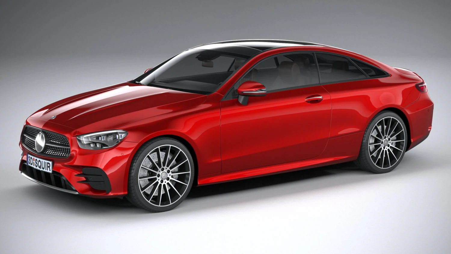 Mercedes-Benz E-class Coupe AMG-line 2021 3D Model .c4d .max .obj .3ds .fbx .stl .blend 