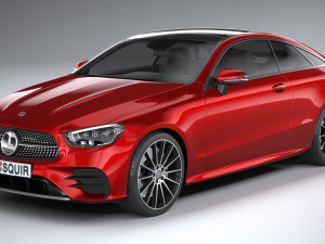Mercedes-Benz E-class Coupe AMG-line 2021 3D Model