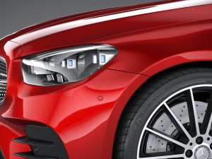 Mercedes-Benz E-class Coupe AMG-line 2021 3D Model