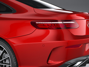 Mercedes-Benz E-class Coupe AMG-line 2021 3D Model