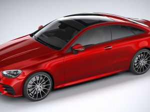 Mercedes-Benz E-class Coupe AMG-line 2021 3D Model