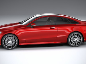 Mercedes-Benz E-class Coupe AMG-line 2021 3D Model