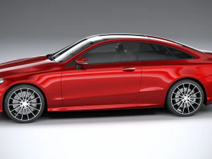 Mercedes-Benz E-class Coupe AMG-line 2021 3D Model