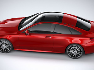 Mercedes-Benz E-class Coupe AMG-line 2021 3D Model