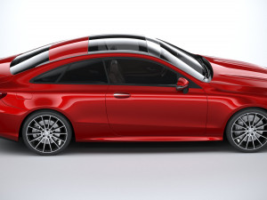 Mercedes-Benz E-class Coupe AMG-line 2021 3D Model