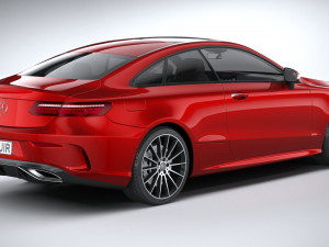 Mercedes-Benz E-class Coupe AMG-line 2021 3D Model