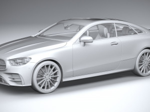 Mercedes-Benz E-class Coupe AMG-line 2021 3D Model