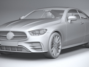 Mercedes-Benz E-class Coupe AMG-line 2021 3D Model