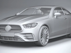 Mercedes-Benz E-class Coupe AMG-line 2021 3D Model