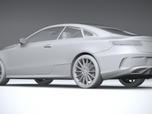 Mercedes-Benz E-class Coupe AMG-line 2021 3D Model