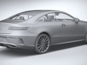 Mercedes-Benz E-class Coupe AMG-line 2021 3D Model