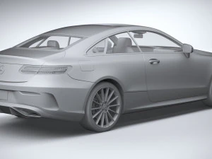 Mercedes-Benz E-class Coupe AMG-line 2021 3D Model