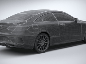 Mercedes-Benz E-class Coupe AMG-line 2021 3D Model