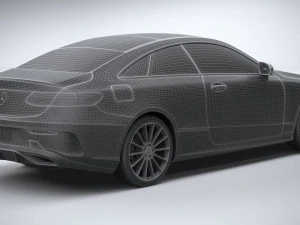Mercedes-Benz E-class Coupe AMG-line 2021 3D Model
