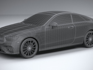 Mercedes-Benz E-class Coupe AMG-line 2021 3D Model