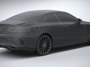 Mercedes-Benz E-class Coupe AMG-line 2021 3D Model