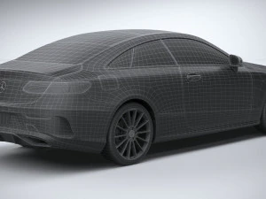 Mercedes-Benz E-class Coupe AMG-line 2021 3D Model
