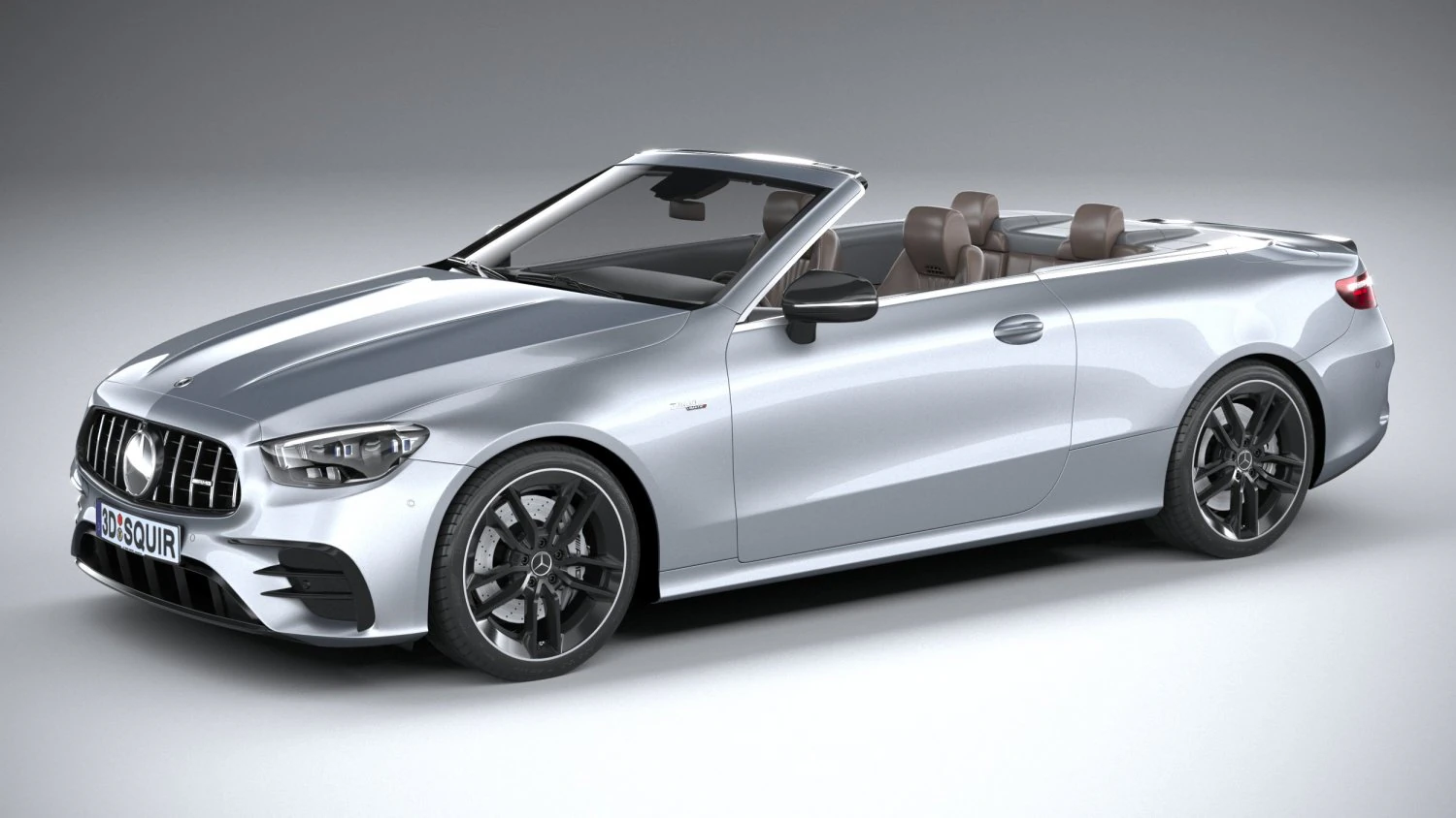 Mercedes-Benz E53 Cabrio AMG 2021 3D Model .c4d .max .obj .3ds .fbx .stl .blend