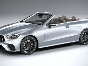 Mercedes-Benz E53 Cabrio AMG 2021 3D Model