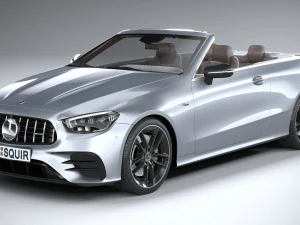 Mercedes-Benz E53 Cabrio AMG 2021 3D Model