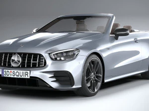 Mercedes-Benz E53 Cabrio AMG 2021 3D Model