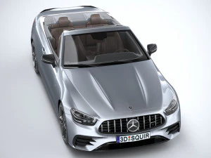 Mercedes-Benz E53 Cabrio AMG 2021 3D Model