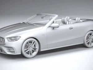 Mercedes-Benz E53 Cabrio AMG 2021 3D Model