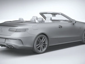 Mercedes-Benz E53 Cabrio AMG 2021 3D Model