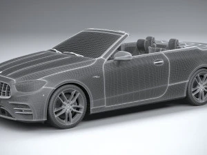 Mercedes-Benz E53 Cabrio AMG 2021 3D Model