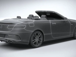 Mercedes-Benz E53 Cabrio AMG 2021 3D Model