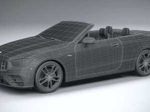 Mercedes-Benz E53 Cabrio AMG 2021 3D Model