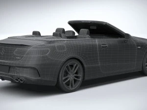 Mercedes-Benz E53 Cabrio AMG 2021 3D Model