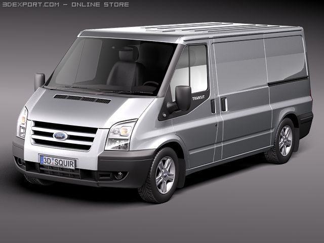 Transit Panel Van Low Roof 2010 3D 모델 .c4d .max .obj .3ds .fbx .stl .blend 