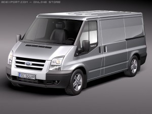 Transit Panel Van Low Roof 2010 Modelo 3D